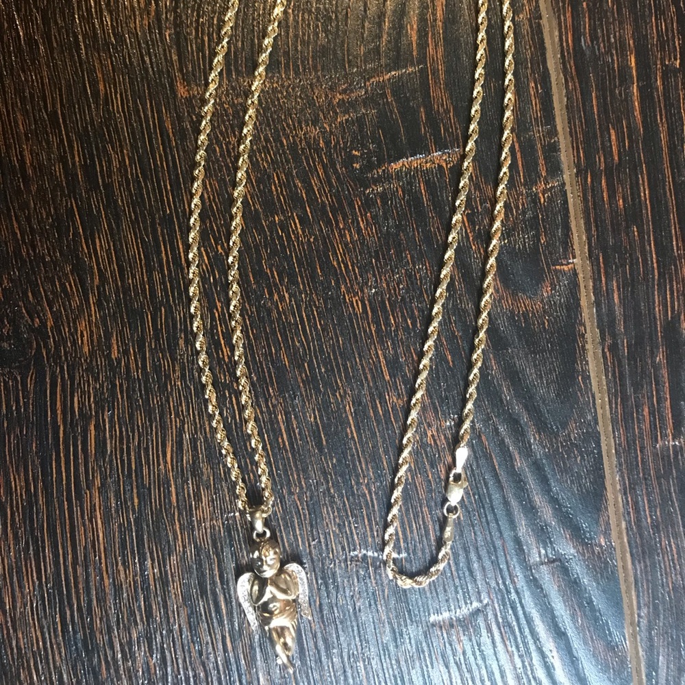 Gold piece and chain